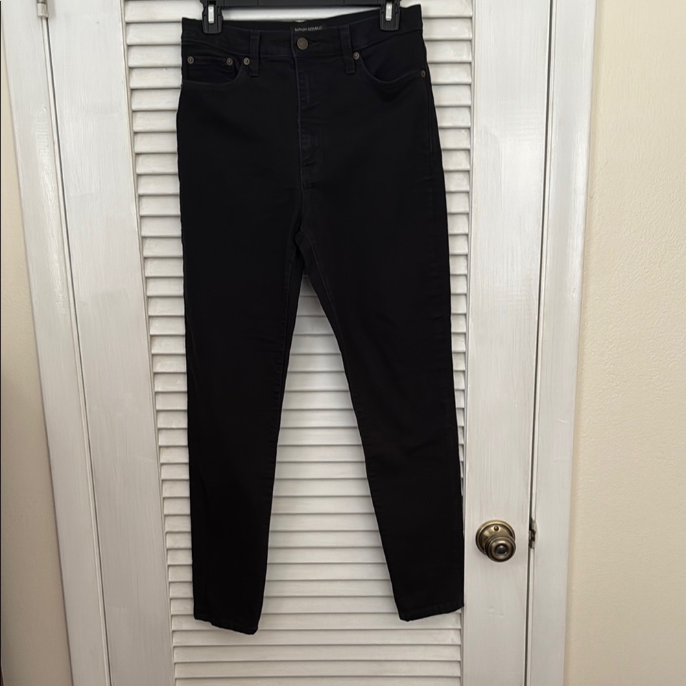 Banana Republic Factory Black High-Waisted Skinny Jeans